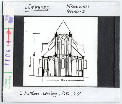 Vorschaubild Lüneburg: Nikolaikirche, Querschnitt 